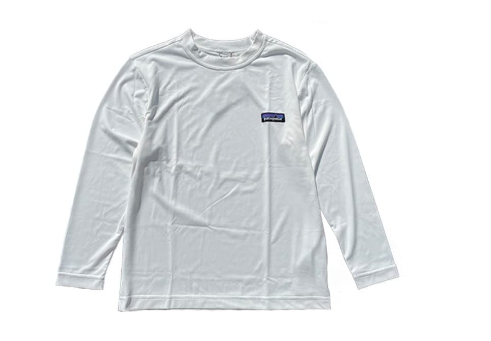 Patagonia/波タグ/ラッシュガード/ロンT/ナイロン/長袖/ホワイト/L Patagonia/波タグ/ラッシュガード/ロンT/ナイロン/長袖/ホワイト/L